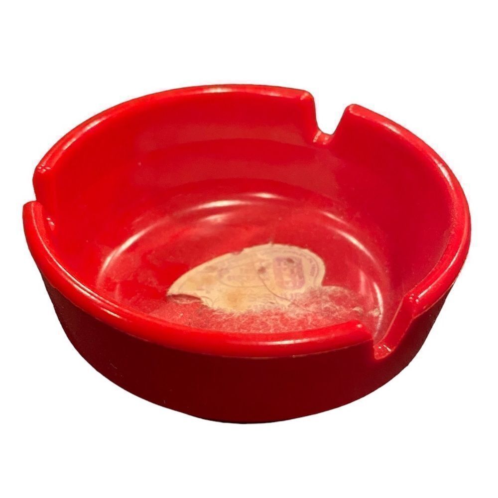 Ges Line Vintage Ashtray Red 70’s Style